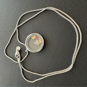 Origami Owl Silver Locket Necklace